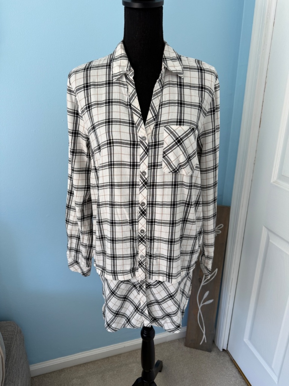 J.JILL Flannel Tunic, Size Medium